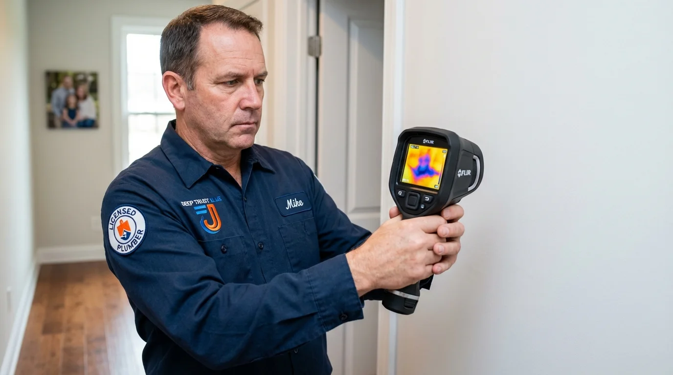Thermal imaging leak detection by Johns Plumbing LLC in Lillington